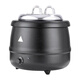 JOBO Electronic Warming Soup Pot 13L Electric Heating Soup Stove Insulated Pot Electronic Soup Pot Insulated Soup Pot Black Paint Model