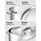 Pot de chou braisé 304 seau en acier inoxydable seau Bodet commercial gazage épaissis pot braisé avec une soupe de lid