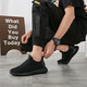 
Huili men's shoes breathable mesh sports shoes lightweight soft sole running casual shoes summer WXY-6199 all black 41