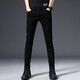 Jeanswest jeans men's slim feet men's pants spring and autumn new Korean style trendy elastic versatile men's long trousers 902 black size 28
