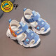 G.duck1-6 years old children's sandals men's summer new style 2 shoes 3 non-slip 5 soft bottom boys' Baotou boys' baby shoes blue size 28 shoes inner length 17.3cm