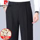 
Piercadan trousers men's spring and autumn new wool suit pants for men middle-aged and elderly people double pleated loose deep large size straight men's pants F6908-medium gray 34 (2.7 feet waistline)