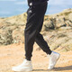 Adidas Hosen Männer 25 Sommer neue Baumwollsporthosen Jogging Fitness Jogginghosen lässig warm warm bequeme Fußhosen Männer GK9226/Klassiker Schwarzfuß/Haut-freundlich und weicher XL 185/92