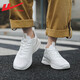 Huili sports shoes men's shoes summer mesh shoes breathable soft sole mesh shoes men's casual shoes men's light shock-absorbing running shoes white 1483 40