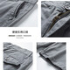 PuTUO Summer Thin Suit Shorts Men's Casual Straight Loose Belt Leisure Pants Pure Cotton Men's Simple Crop Pants 17152 Black 33