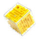 3D three-dimensional magic maze children's toy six-sided walking beads to break through levels, concentration training Rubik's cube, decompression and unlocking, pink