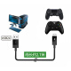 Original XBOXONES Wireless Controller Data Cable PS4 Charging Cable Windows Phone Android Cable Microsoft PC Charging Conversion Cable US Version 2.74 Meter Black Micro Android Interface