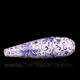 Feng Ya Ocarina tiré à la main à trois tubes Mido C ovale, AC à trois tubes au niveau de la performance, large gamme, bleu à trois tubes et blanc [ouverture avant]