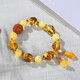 OUCERNY natural beeswax Duobao bracelet with shape amber chicken oil yellow beeswax bracelet southern red diamond with beeswax