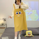 棉的陪伴长袖睡裙女春秋季棉质甜美可爱鸭子睡衣2024年新款大码孕妇家居服 16857 M