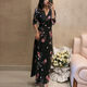 Zhidoudou Xi und Xi einteilige Kleidungsrock koreanische Version Slim and Gentle Style Beach Urlaub 3034 Schwarz 2xl
