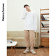 Metersbonwe Sweater Мужский осенний круглый круглый свитер. Белый случайный японский ленивый ретро-ретро-свитер белый 2xl 185 104b