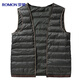 Luo Meng 90% duck down woolen coat men's mid-length autumn and winter thickened down-lined woolen coat men's work wear