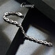 GsunG platinum PT950 men's bracelet is stylish and fashionable, new glossy cross women's invisible buckle chain, customized depository shot, single shot is invalid and will not be shipped.