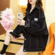
Pei Shiyan's spring denim jacket female student Korean style loose spring jacket large size women's denim clothes spring and summer style 9929# picture style smoke gray S recommended 80--100Jin [Jin equals 0.5 kg]