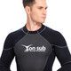 YON SUB one-piece wetsuit 1.5mm men and women winter swimming warm long-sleeved wetsuit snorkeling suit black M