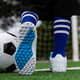 Tangcun Football Chaussures pour enfants tf ongles brisés Velcro pour garçons et filles Élèves de l'école primaire professionnels Formation de tailles pour enfants de taille spéciale 6199 Bailan Velcro 29 Taille de chaussures de sport standard