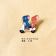 Mr. Ouyang Cartoon Tom and Jerry Alloy Brooch Student Couple Bag Decoration Pin Cute Ornaments Badge Medal Tom and Jerry Series Three-piece Set B04-301