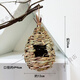 Bird's Nest Decorative Simulated Grass Woven Grass Nest Handmade Outdoor Bird House Outdoor Pendant Coconut Shell Bird's Nest Swallow's Nest Hibiscus Grass Nest (Empty Nest)