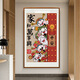 Jili full embroidery cross stitch 2025 new living room thread embroidery Five road God of Wealth embroidery own national trend handicraftsmanship and everything goes well 50*70-Middle grid 3-strand embroidery Cotton thread/24 colors/full embroidery