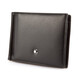 Montblanc (MONTBLANC) [Chinese Valentine's Day Gift] Men's Card Bag Leather Short Card Clip Card Bag 5525 6 Card Wallet