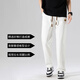 
Dingfengbaoluo casual pants men's spring and summer trend straight loose draping versatile sports toilet trousers DDF11 beige white L