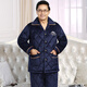 Anyan Pajamas Hiver Men's épaissis en velours corallien à trois couches Flanlle chaude en coton serré en coton pour hommes vêtements d'automne et hiver 6629 Badge de montagne L taille 90 Jin [Jin est égal à 0,5 kg] -115 Jin [Jin est égal à 0,5 kg]