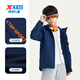 XTEP children's clothing boys' winter polar fleece jacket windproof warm windbreaker deep blue 170cm