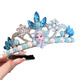 BARY REEF Girls' Frozen Hairband Elsa Crown Children's Girls Performance Cartoon Kurome Melody Crown Tiara Part 2 Elsa Princess Hairband