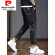 Pierre Cardin International Brand Jeans Männer 2025 Neues Gerade und Herbst und Samt verdickte Stretch Casualhose Herren Blau und Grau 6621 31 31