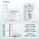 Huida Haushaltstoilette 6379n Siphon Flush Toilette leicht zu reinigen glasierte antibakterielle Sitzring-Toilette großer Rohrdurchmesser Toilette Harnstoff Formaldehyd Abdeckplatte-Jet Siphon-6218n 305 Grubenabstand (anwendbar bis 290-385 mm))