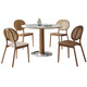 
Gaode Meiju Nordic solid wood small round table log reception table and chair combination household meal round rock slab dining table negotiation new pearl 120*75 round table (new pearl) + CY-684*4