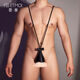 Men's Breast Leaking Bra Women's Extremely Dirty Temptation Underwear Gay SM Couples Stimulating Sexy Temptation Black-Sexy Underwear Men's Thong Men