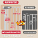 Beiyixiong Beeio [Aumento arbitrario de longitud] No hay una cerca anti-cat y perros para mascotas para niños rurales, escalera de seguridad de cocina de seguridad de la puerta de barra de la puerta reforzada: 77-82 cm (valla de puertas grandes)