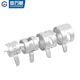 Guwankidacro Cinbo de acero Cinturón de acero Arrocarras de acero Capacitación de acero tubería de agua tubería de aceite 65 Manganese Clamp de acero Q673 Clamp M7.5x8x0.6 [50 piezas]
