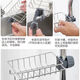 Faucet rack drain rack stainless steel sink dishwashing sink storage artifact kitchen supplies household collection faucet rack extra thick Z+ rust guaranteed