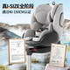 Happybe Child Safety Seat 0-12 Jahre alte Babyauto 360 rotierende ISO Hard Interface Car Safety Chair Yueying Gray [ISOfix+Latch+Stütze Beine]