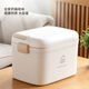 Nuoxianshang household medical kit large capacity family portable first aid medical kit small medicine box storage box medicine storage box ivory white small size length 23.5cm width 15cm height 15.5cm