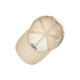 Mlb letra bordado logo algodón de béisbol béisbol pareja estilo beige b (única talla) caja de regalo