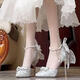 High heels coming-of-age ceremony college student 18-year-old fugitive princess silver ita stiletto high-heeled ceremony design pure lust style Baotou silver 6cm [upgraded version] 37