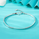 Yuan Shengfu's new PT950 fine square braided platinum bracelet, fashionable women's platinum bracelet, women's model, 4.96 grams, length 16-18cm adjustable