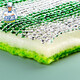 MR.SIGA dishwashing sponge, kitchen rag, scouring pad, imitation metal wire degreasing sponge, dishcloth cleaning cloth, 5 pieces, grass green