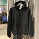 
Adidas Sweatshirt Men's 2024 Spring and Autumn NEO Sportswear Knitted Hooded Top Pullover H14225 H14220 Black Lining Lone S