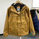 Timberland (Timberland) 24 Frühling Neue winddichte wasserdichte atmungsaktive Jacke von Herren A695W Weizenfarbe/P47 Arm Marke Square Mark Rundmarke zufällige xxl