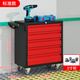 Jinzhuan Auto Repair Tool Cart Mobile Tool Cabinet Multifunctional Toolbox Drawer Cabinet Workshop Storage Box Trolley Parts Cart Standard Black and Red Five Drawer Tool Cart