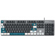 罗技（Logitech）K845机械键盘游戏电竞有线键盘电脑办公键盘个性定制键帽版送男生女友礼物 K845海洋键帽版 红轴