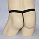Ye Zimei Men's patent leather briefs sexy crotch hollow thong men's sexy underwear wide-edged metal ring 4110 All size