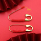Rock Pin Baby Schwangere Frau Lockstift Pin Brosche Baby Sand Gold Körper Schutz Dekoration feste Kleidung Knopf Geschenk Wildes Pfirsichkorb King King Knot Knoten Pin 1