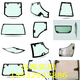 Verre de cabine Jaguar à double puissance 1204/1504/1804/2204 Verre de porte gauche trempée d'origine