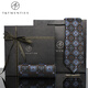T/TWENTES TIPA DE MULBRA RETRO RETRO Seda Formal de ropa Forma Profesional Bordado a cuadros Croom de bodas de negocios para hombres Bordado Bodería Boda [corbata + toalla de bolsillo + clip de corbata]